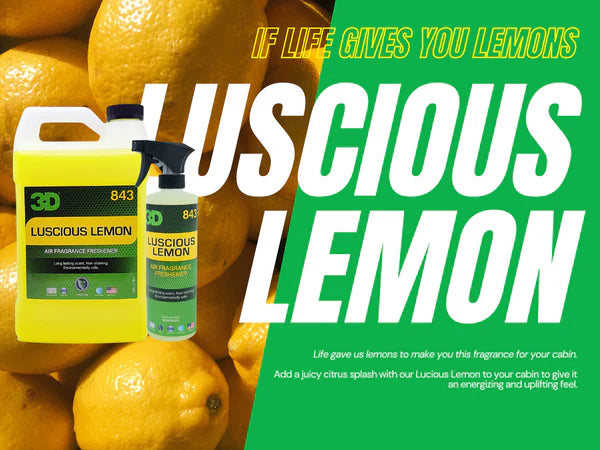 3D Lucious Lemon Scent Air Freshener